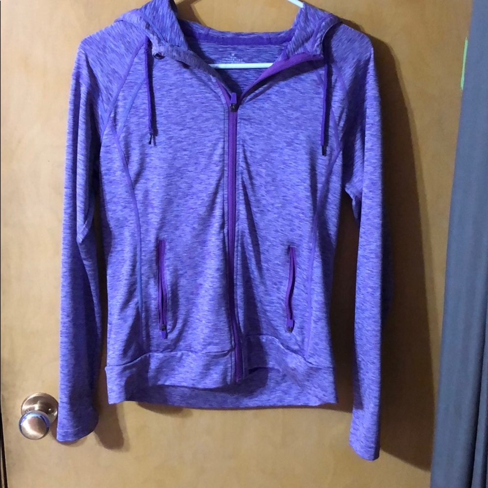 Purple Hooded Zip up